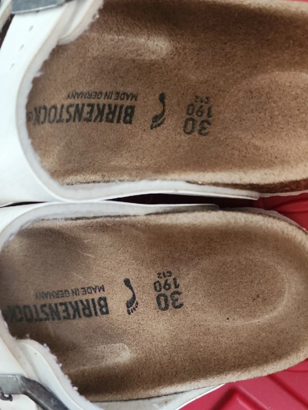 Birkenstock White Kids Two-Buckle Sandals